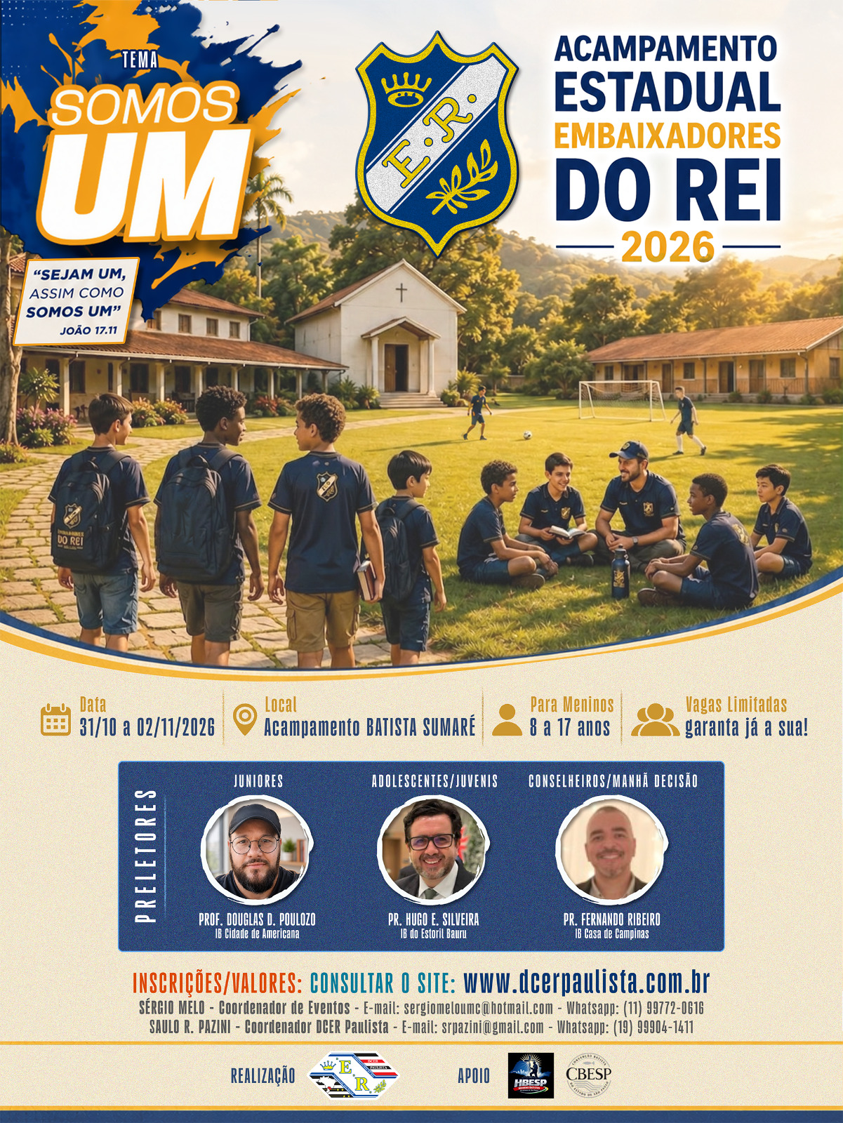 ACAMPAMENTO ESTADUAL DE EMBAIXADORES DO REI 2026